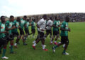 Les Lions pendant l'entrainement de jeudi à Garoua