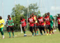 Les Lions juniors aux entrainements au complexe sportif de Cotonsport de Garoua