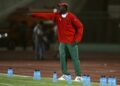 Alain Wabo coachant les Lionceaux pendant la coupe du monde 2009 en Egypte