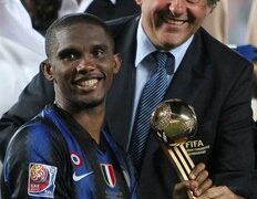 Eto&rsquo;o, meilleur joueur du championnat des clubs