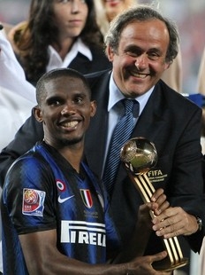Eto&rsquo;o, meilleur joueur du championnat des clubs
