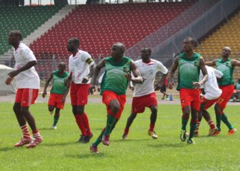 Les Lions espoirs en rodage