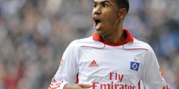 Choupo-Moting sur la route de Mayence