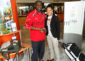 Celia et Dagobert Mouzong, ancien international camerounais