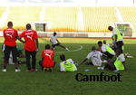 Malabo: les Lions se sont entraînés