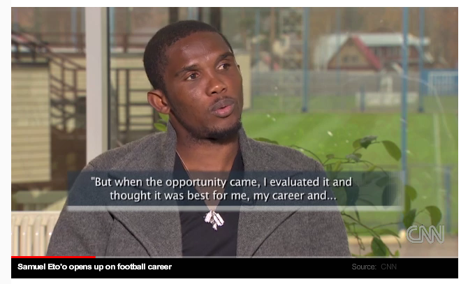 Eto’o et l’argent russe