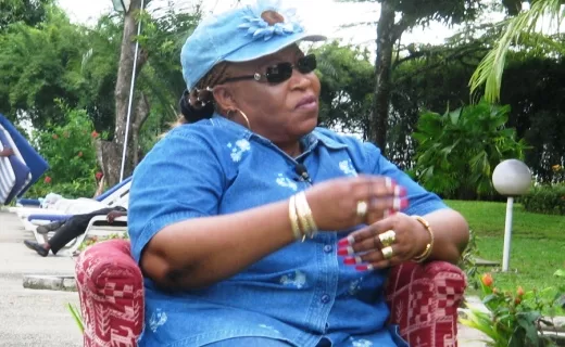 Patience Dabany en soutien aux Panthères