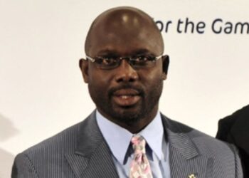 Georges Weah est au Cameroun