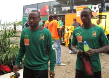 Arrivée des lions au stade Ahmadou Ahidjo ce jeudi en images