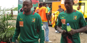 Arrivée des lions au stade Ahmadou Ahidjo ce jeudi en images