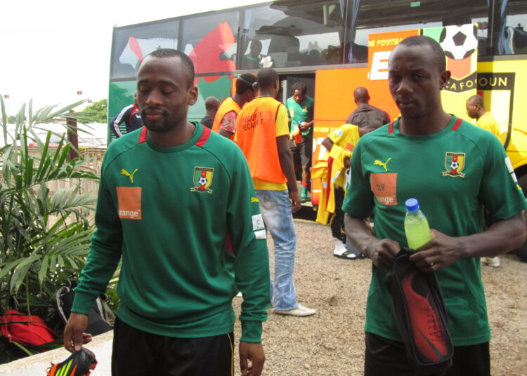 Arrivée des lions au stade Ahmadou Ahidjo ce jeudi en images