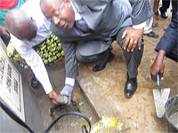 Academy Roger Milla : pause de la première pierre à Japoma