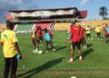 Les lions c'est après-midi au stade omnisports de Yaoundé