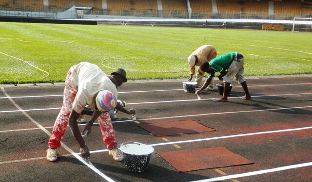 Coupe du Cameroun : Le stade Omnisports en chantier (Images)