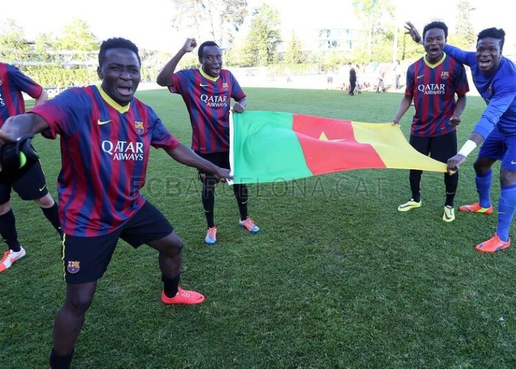 FC Barça : Ondoa, Enguene, Kaptoum et Ebwelle, champions d’Europe