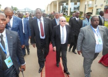 Arrivée du président de la FIFA en images