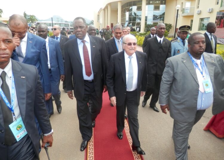 Arrivée du président de la FIFA en images