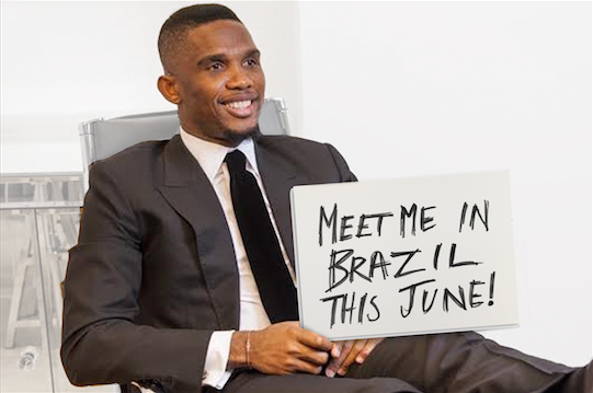 Eto’o et « Malaria No More » cherchent fan pour Brésil 2014