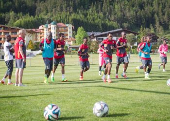 Autriche: Silence, les Lions s&rsquo;entraînent (en images)