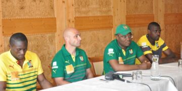 Stage des Lions : Idrissou, Feudjou et Manouvrier face à la presse