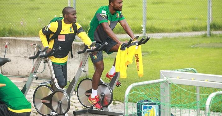 Lions indomptables : les images du décrassage