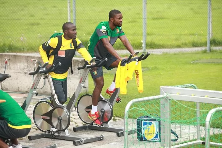 Lions indomptables : les images du décrassage