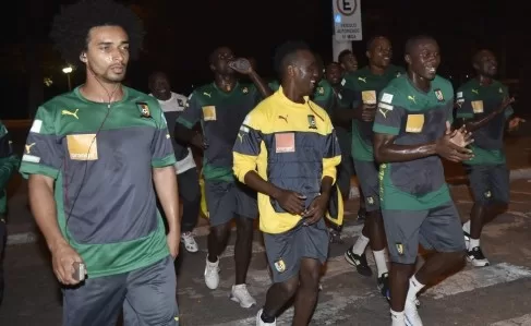 Sortie des Lions, puis étirements sur la plage