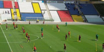 Vitoria: Les Lions se sont entraînés