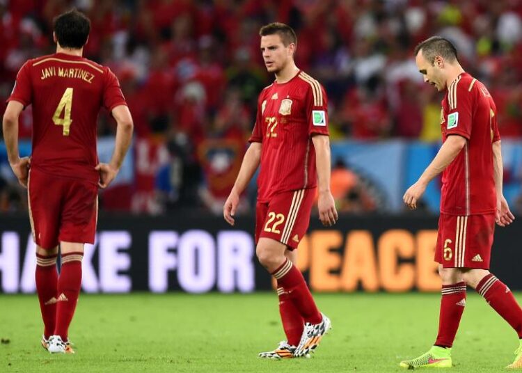 Brésil 2014: L’Espagne, le champion en titre, éliminé!