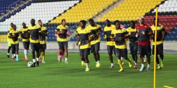 Dernier entraînement des Lions à Vitoria, sans Eto&rsquo;o