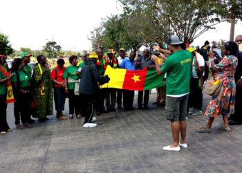 Brésil 2014: Cameroun – Des supporters en or