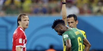 Mondial 2014: Alexandre Song suspendu et mis à l&rsquo;amende