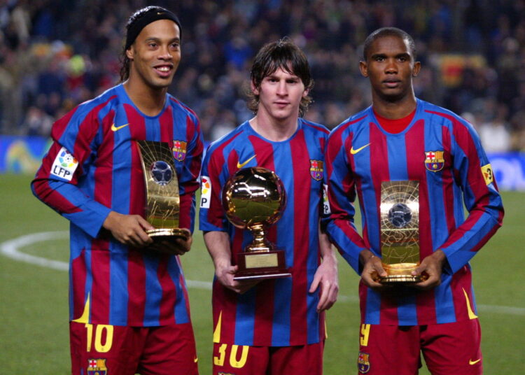 Eto&rsquo;o, Messi, Ronaldinho réunis pour le jubilé de Deco