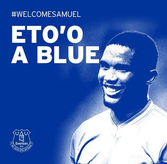 Transfert : Eto’o s’engage officiellement avec Everton