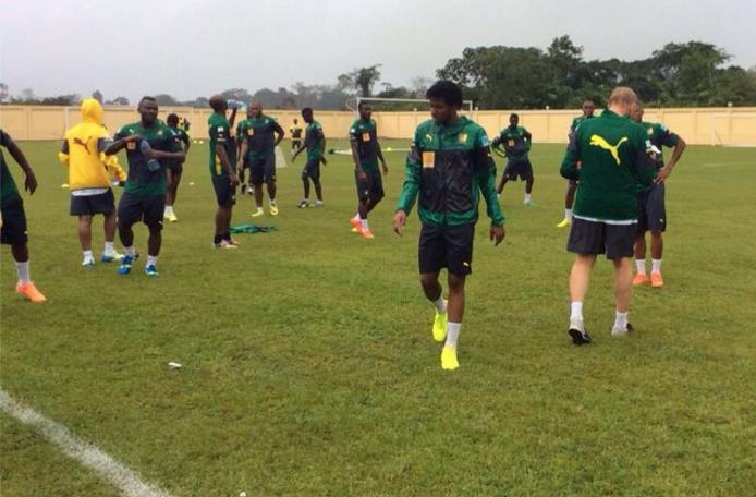 Lundi: Les Lions se sont entraînés