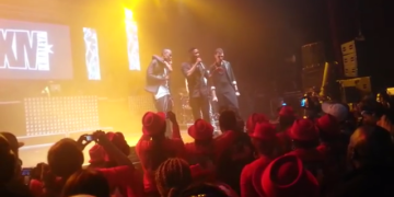 Eto&rsquo;o fait du Eto&rsquo;o au concert de X Maleya à l&rsquo;Olympia de Paris