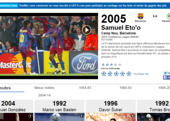 UEFA: Votez pour le but de Samuel Eto&rsquo;o