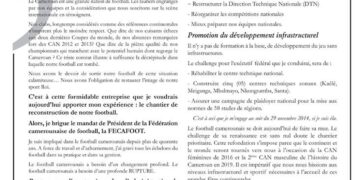 Fécafoot : Jules Nyongha prêt, pour « Le mandat de la rupture »