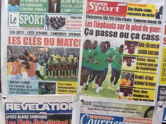 CIV-CMR : les échos de la presse Ivoirienne