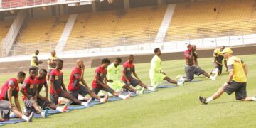 CAN 2015 :  seize joueurs à l’entraînement ce mardi matin