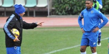 Sampdoria: Tous sur le terrain sauf… Eto&rsquo;o qui est au gym