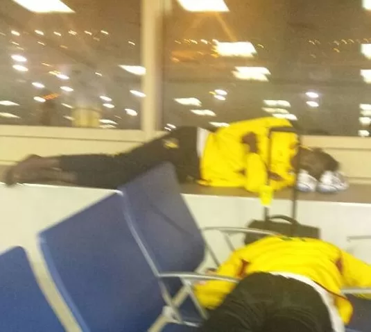 Aéorport Djomo Kenyatta de Nairobi : la deuxième nuit des U23 en images