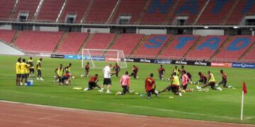 Bangkok : deuxième entrainement des Lions (images)