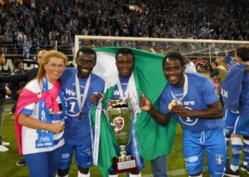 Serge Tabékou,  champion de Belgique 2015