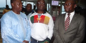 Retour des Lionnes: du beau monde à l’aéroport