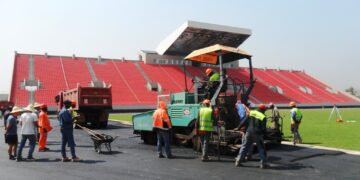 Can 2019: Le stade de Bafoussam sort de terre