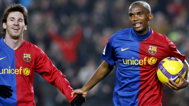 Samuel Eto’o rectifie: « Je n’ai pas joué avec Lionel Messi. Lionel Messi a joué avec moi »