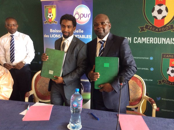 Opur, boisson officielle des Lions Indomptables