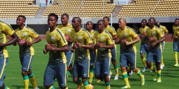 CMR – AFS: Les Bafana Bafana reconnaissent la pelouse (images)