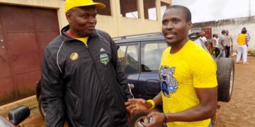 Dschang : Landry Nguemo au stade du Cenajes